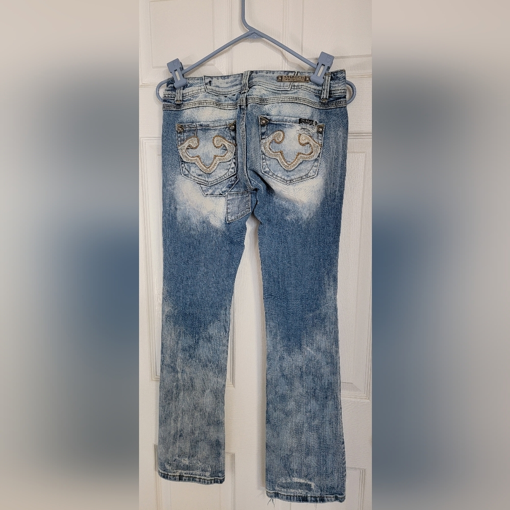 ReRock Jeans Size 4/ 27 Boot Cut - Picture 11 of 12
